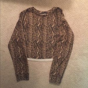 Snakeskin Zara top